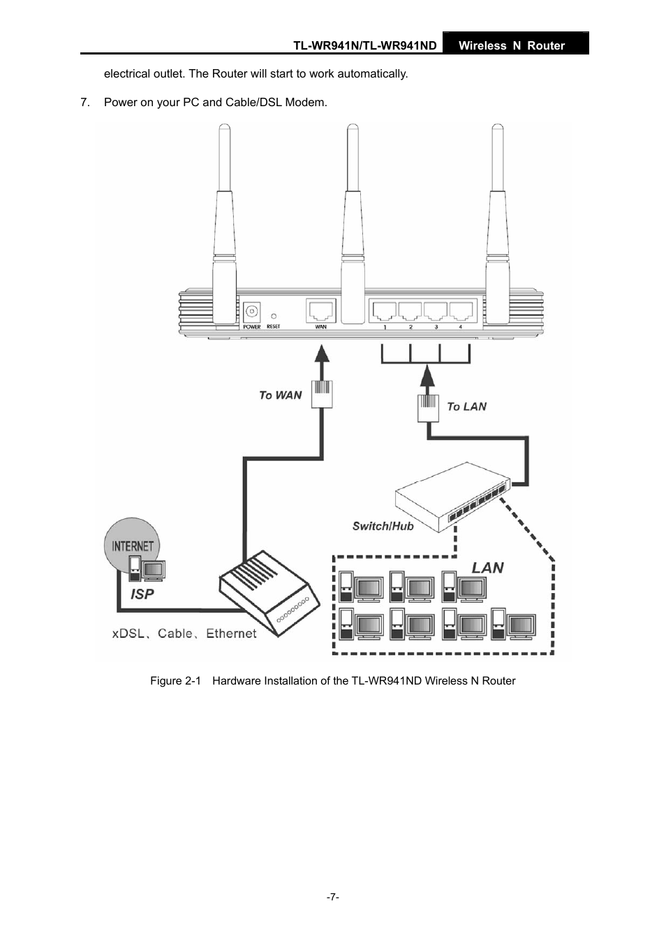 Figure 2-1. (if you have, Figure 2-1 | TP-Link TL-WR941ND User Manual | Page 14 / 106