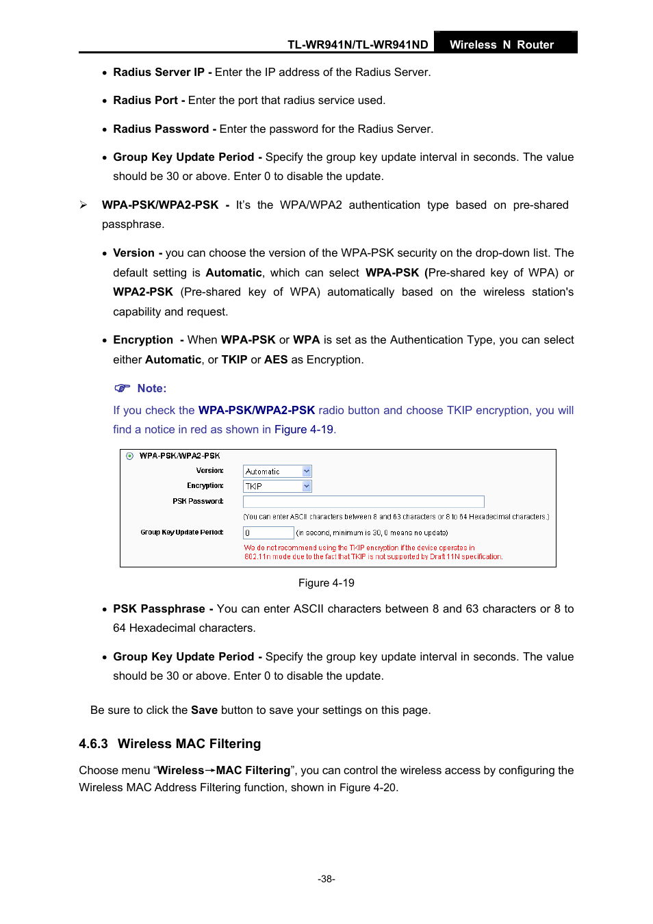 3 wireless mac filtering | TP-Link TL-WR941ND User Manual | Page 45 / 106