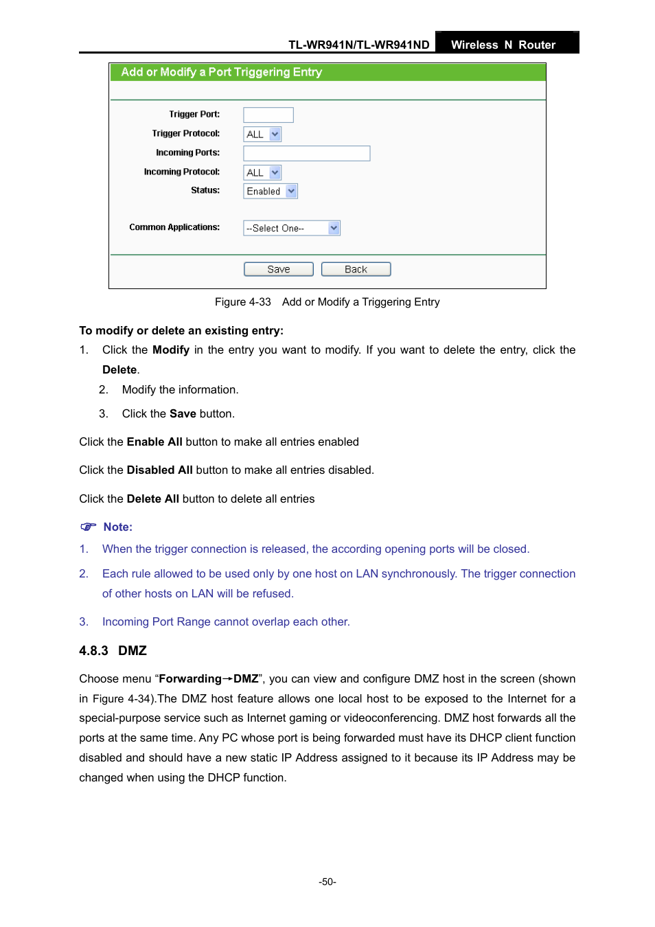 3 dmz | TP-Link TL-WR941ND User Manual | Page 57 / 106