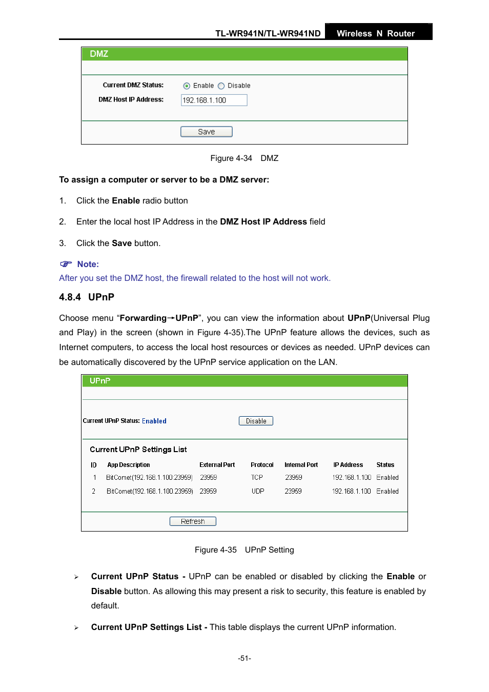 4 upnp | TP-Link TL-WR941ND User Manual | Page 58 / 106
