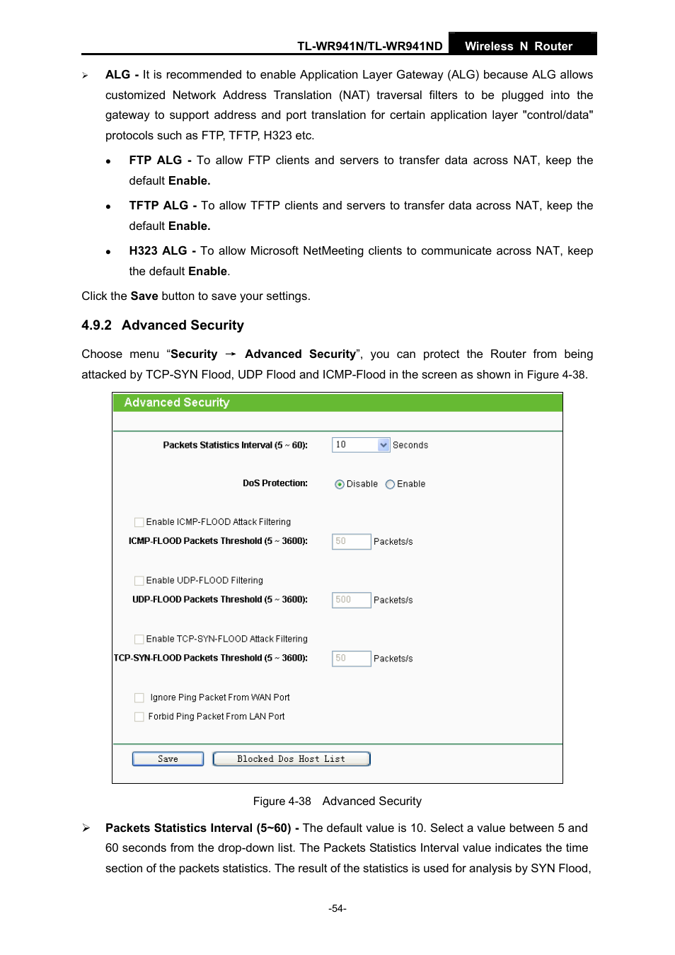 2 advanced security | TP-Link TL-WR941ND User Manual | Page 61 / 106