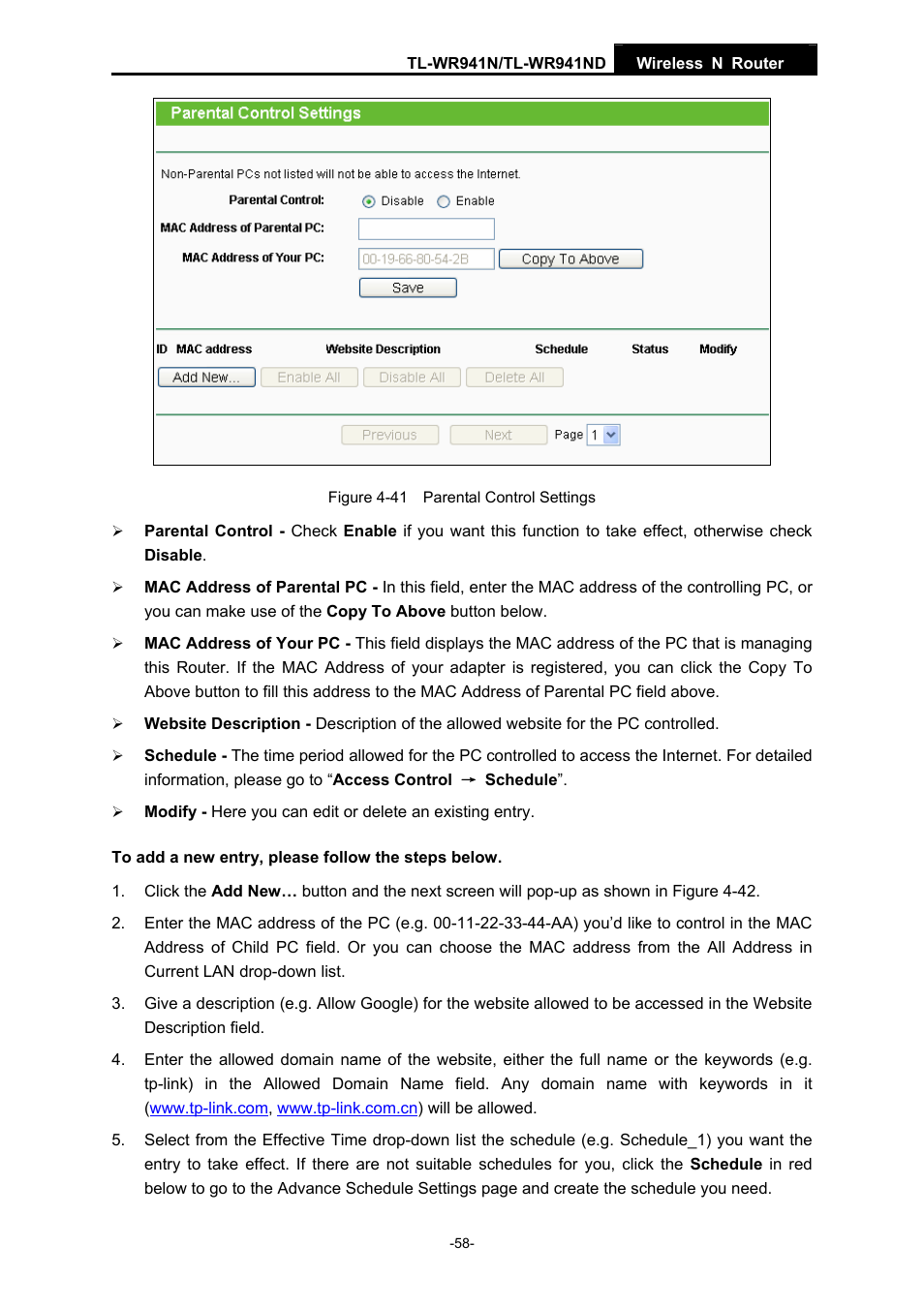 TP-Link TL-WR941ND User Manual | Page 65 / 106