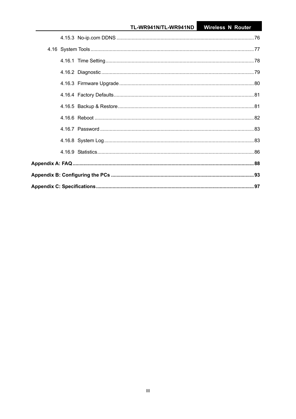 TP-Link TL-WR941ND User Manual | Page 7 / 106