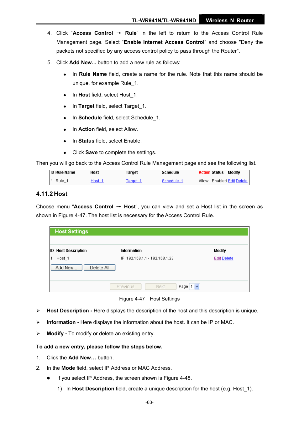 2 host | TP-Link TL-WR941ND User Manual | Page 70 / 106