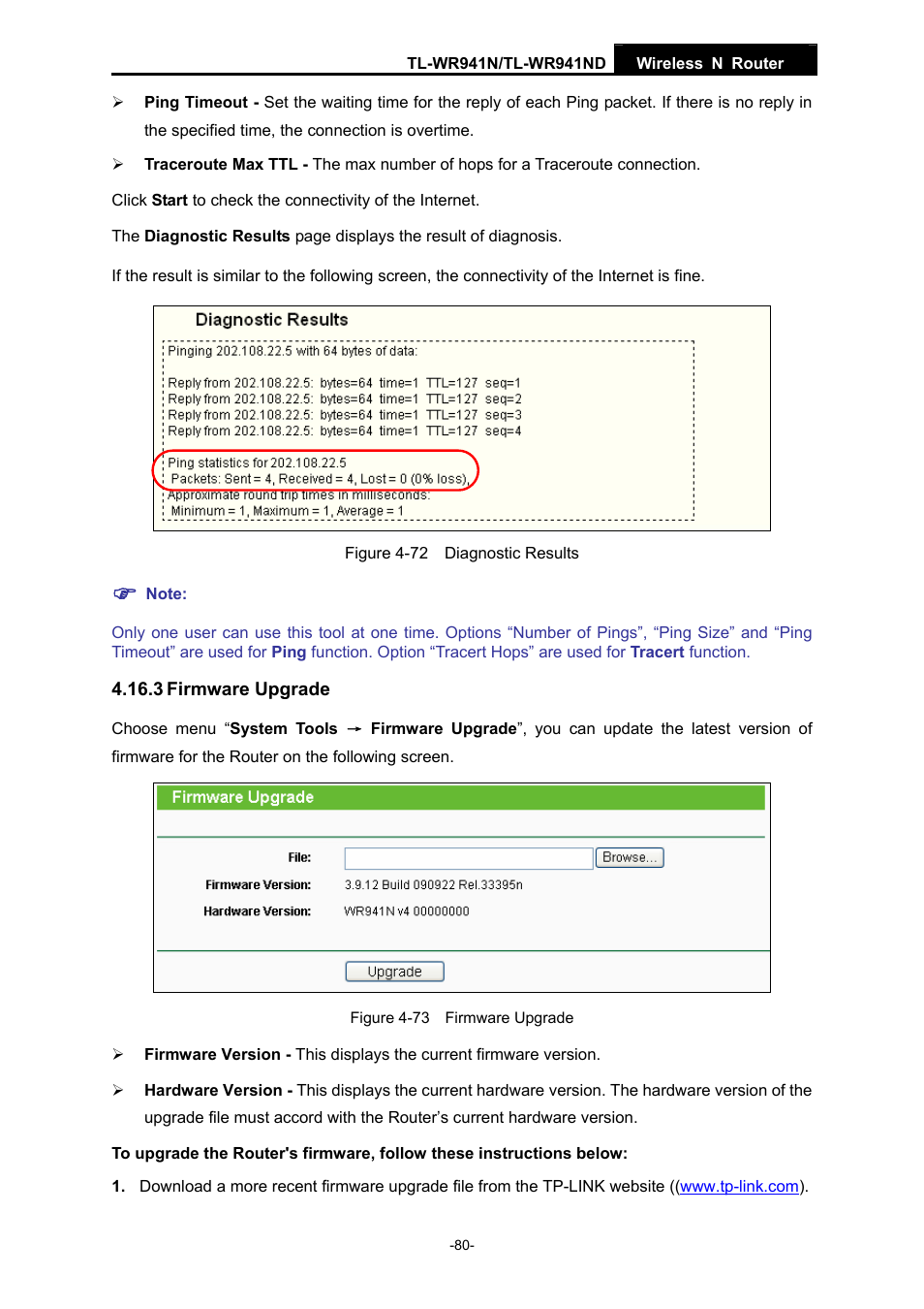 3 firmware upgrade | TP-Link TL-WR941ND User Manual | Page 87 / 106