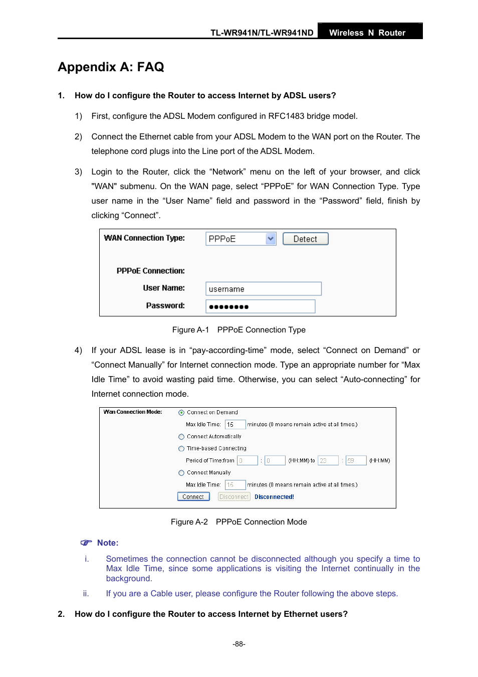 Appendix a: faq | TP-Link TL-WR941ND User Manual | Page 95 / 106