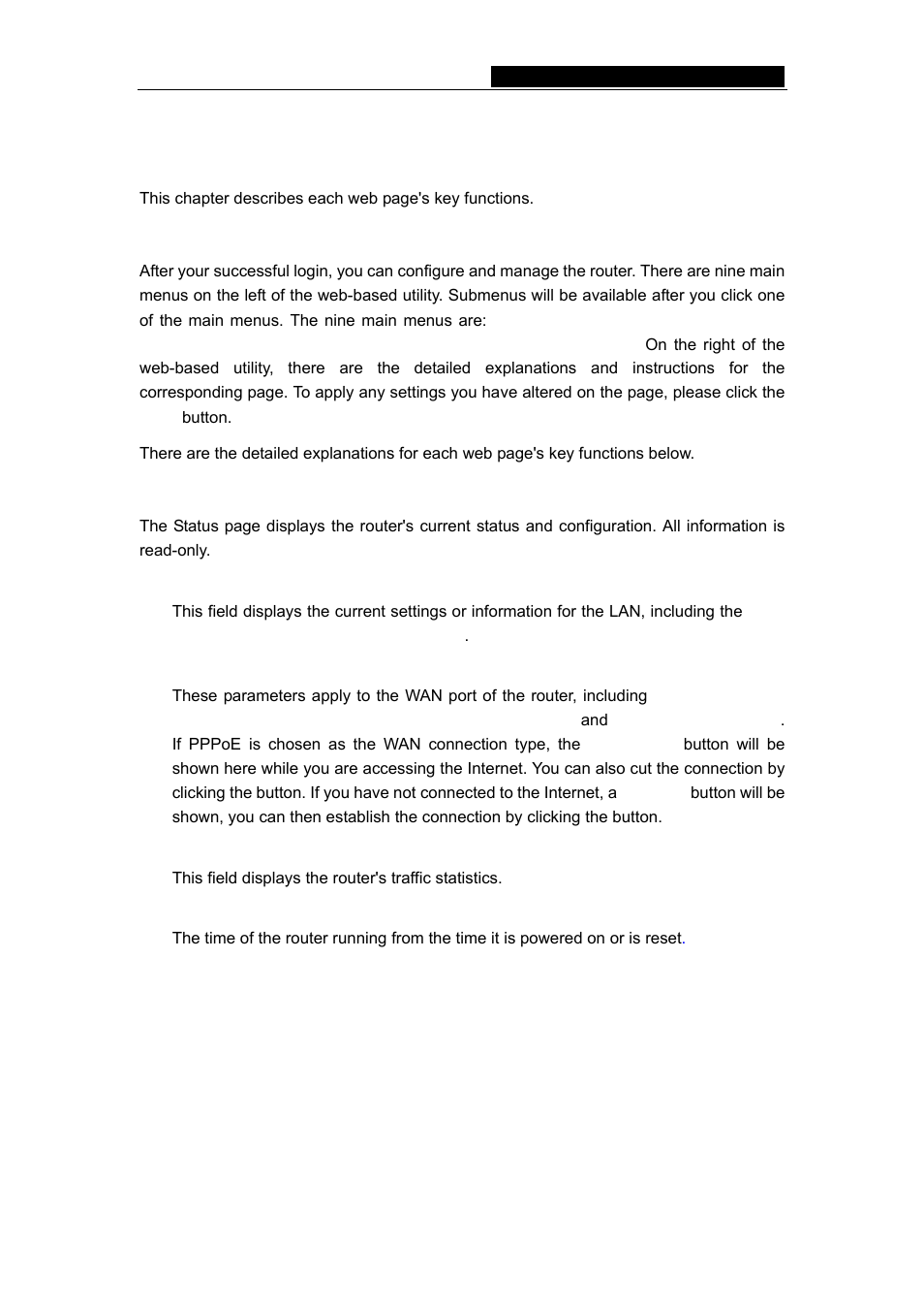 Chapter 5: configuring the router, 1 login, 2 status | 1 login 5.2 status | TP-Link TL-R460 User Manual | Page 15 / 57