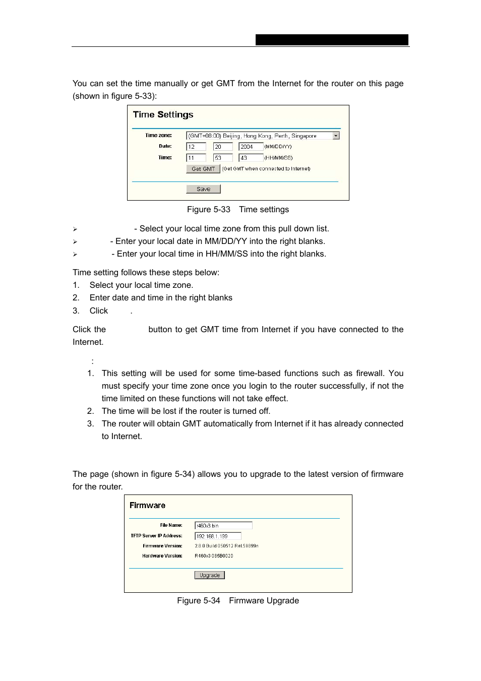 1 time, 2 firmware, 1 time 5.10.2 firmware | TP-Link TL-R460 User Manual | Page 42 / 57