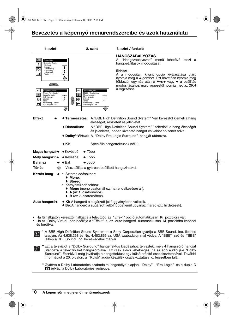 Sony KV-32CS71K User Manual | Page 70 / 144