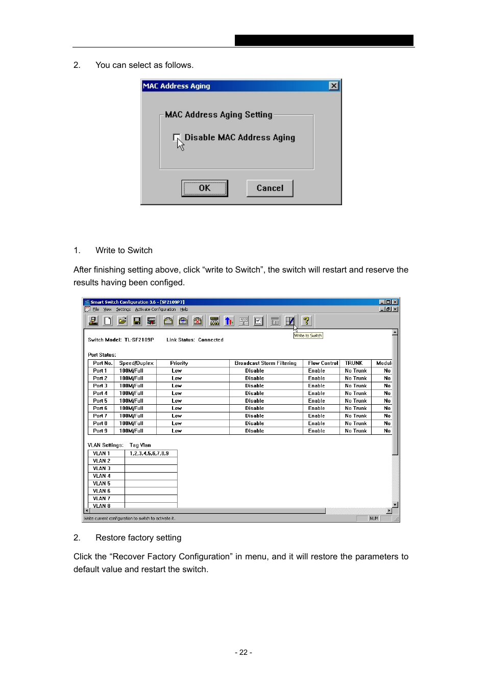 8 config effect | TP-Link TL-SF2109P User Manual | Page 25 / 32