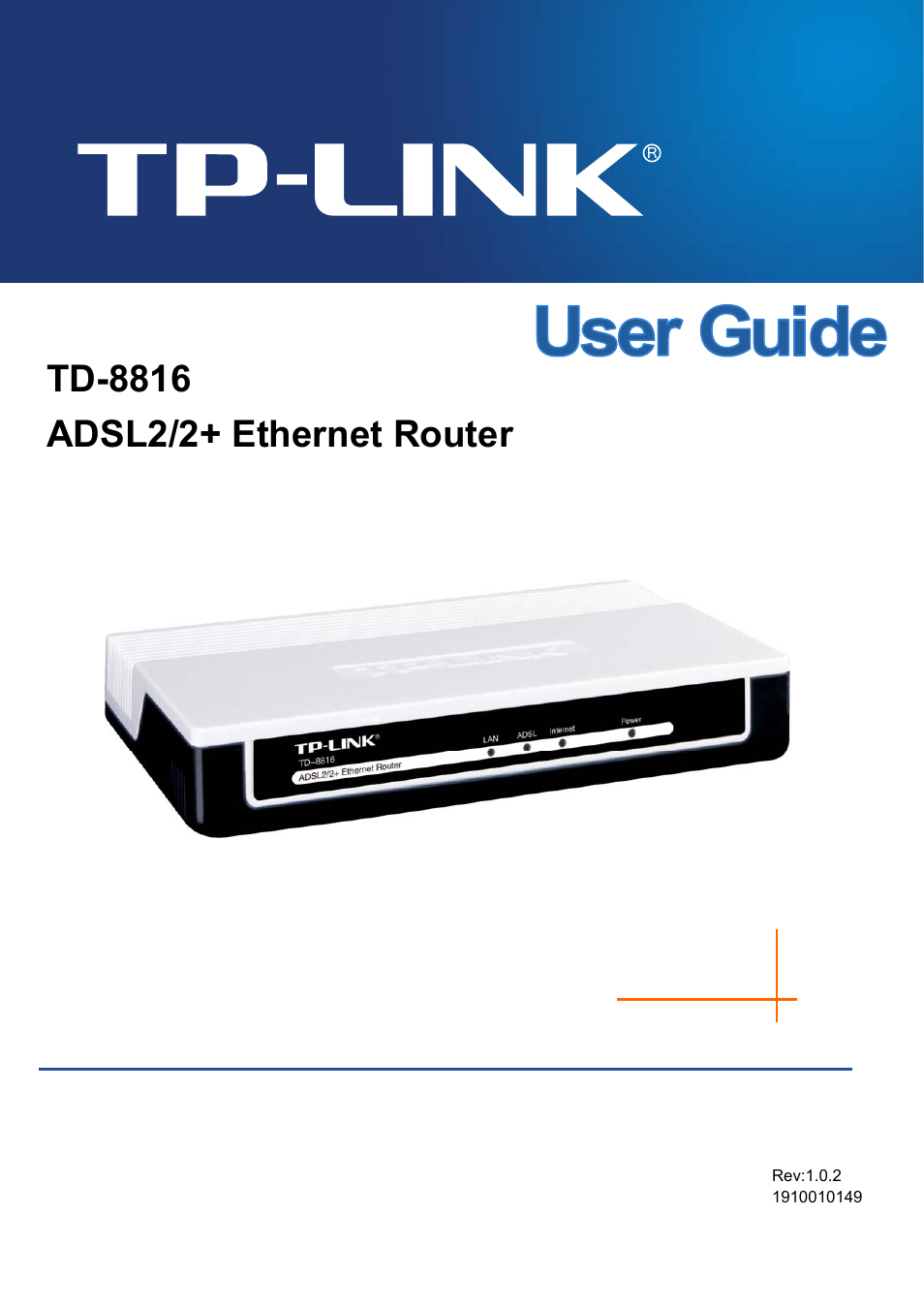 TP-Link ETHERNET ROUTER TD-8816 User Manual | 55 pages