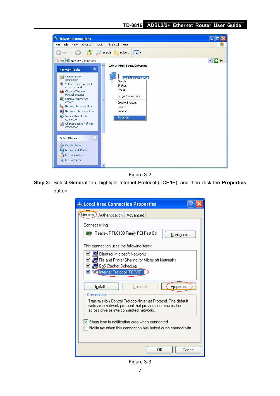 TP-Link ETHERNET ROUTER TD-8816 User Manual | Page 13 / 55