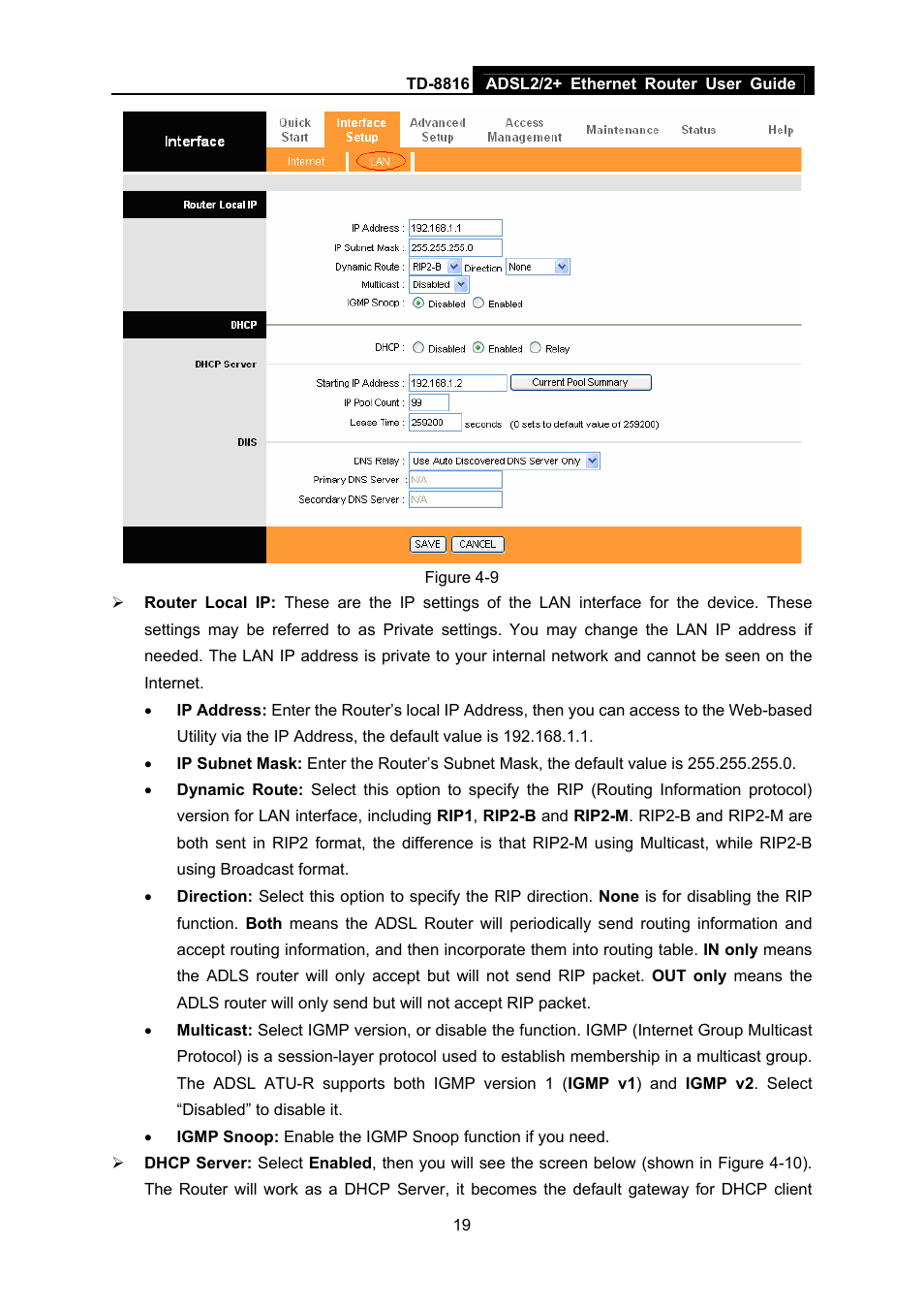 TP-Link ETHERNET ROUTER TD-8816 User Manual | Page 25 / 55