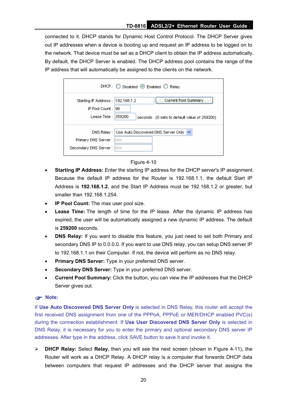 TP-Link ETHERNET ROUTER TD-8816 User Manual | Page 26 / 55