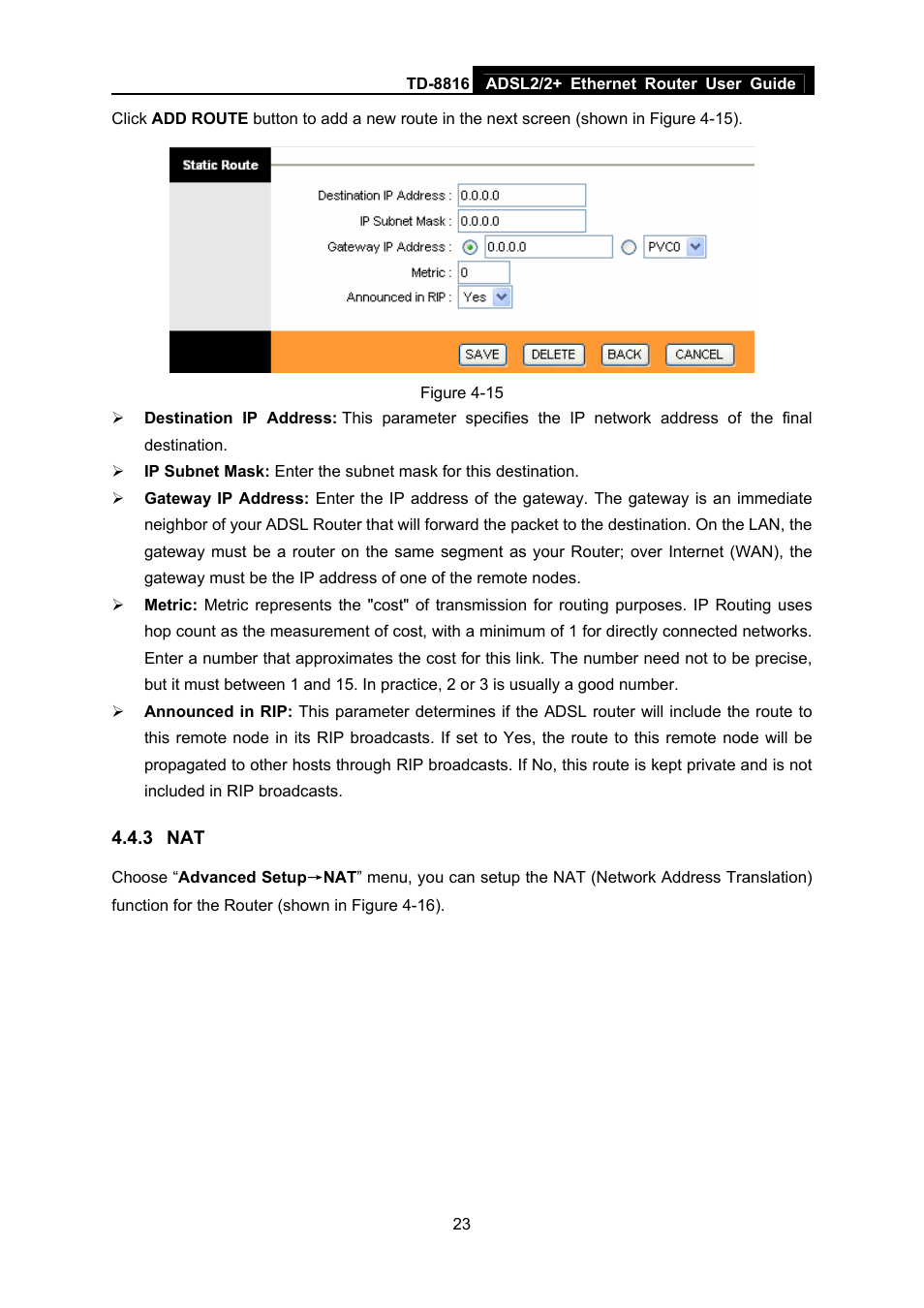 3 nat | TP-Link ETHERNET ROUTER TD-8816 User Manual | Page 29 / 55