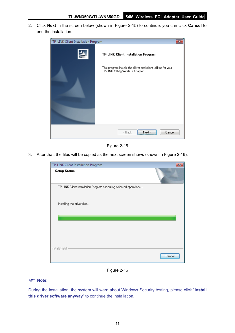 TP-Link TL-WN350G User Manual | Page 17 / 40