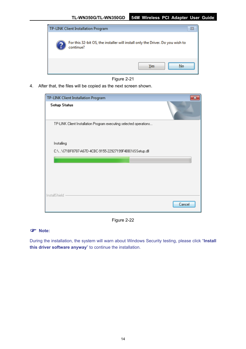 TP-Link TL-WN350G User Manual | Page 20 / 40