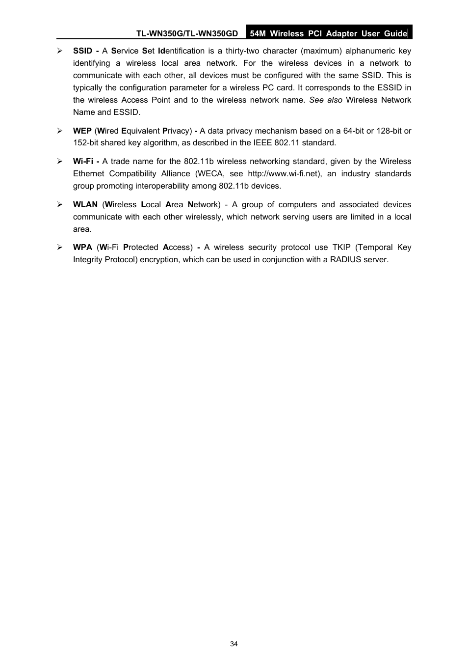 TP-Link TL-WN350G User Manual | Page 40 / 40