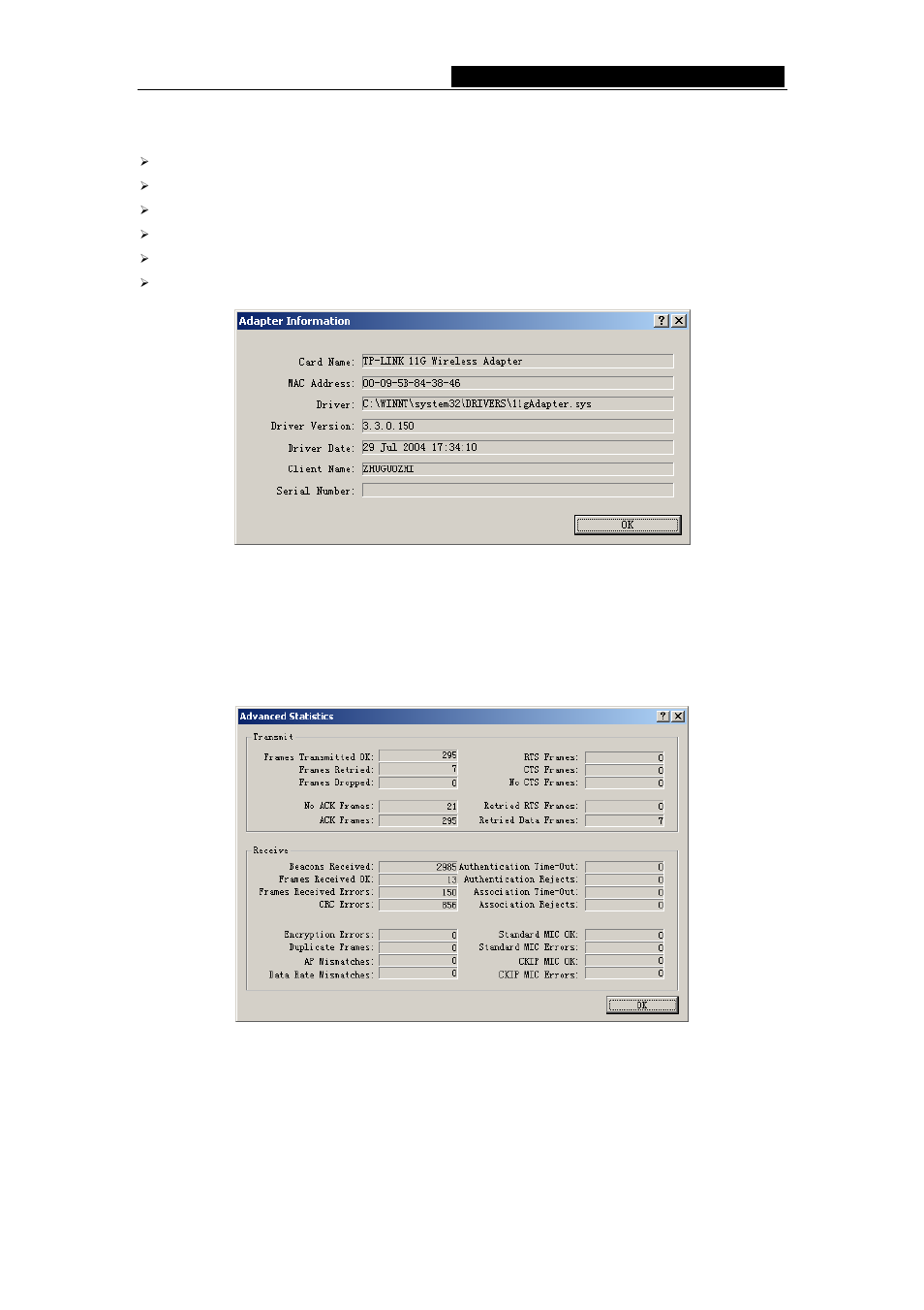 3 troubleshooting utility, 54m wireless adapter user guide | TP-Link TL-WN551G User Manual | Page 21 / 27