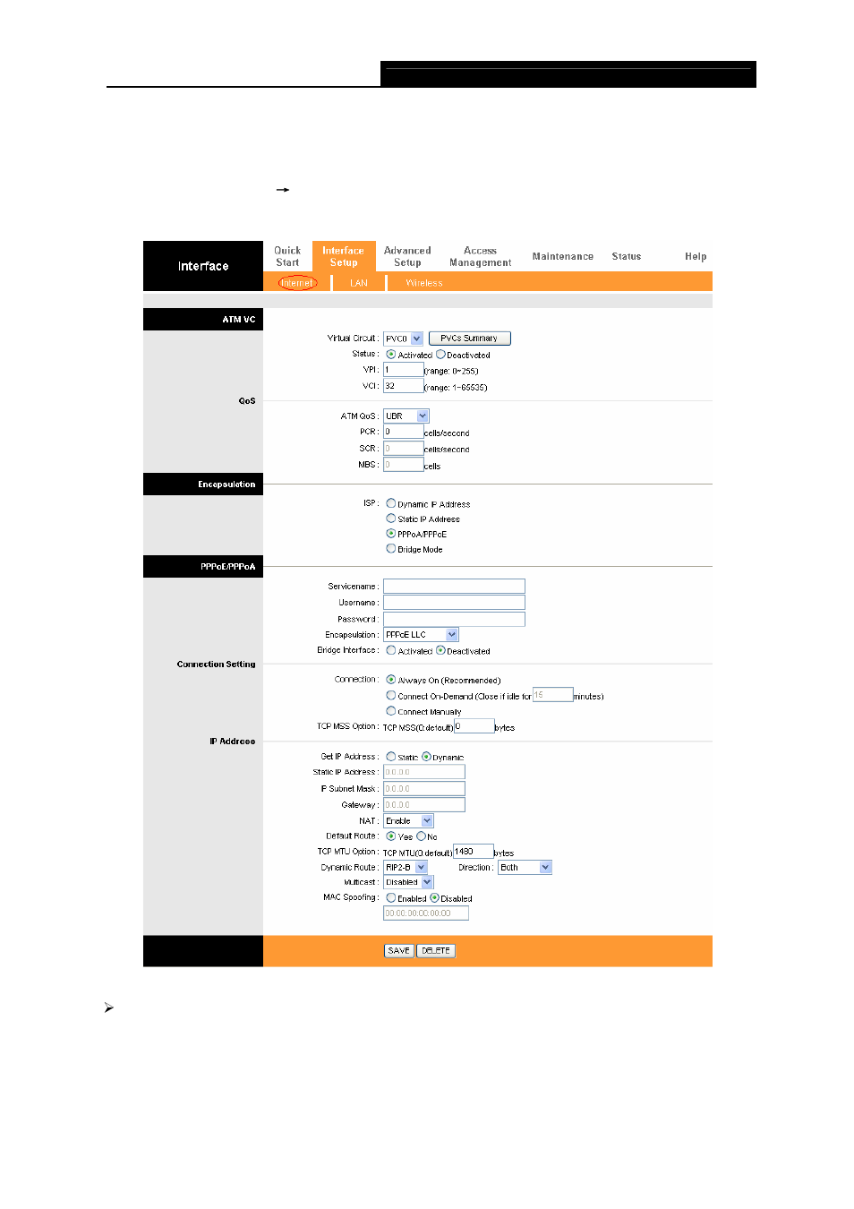1 internet | TP-Link TD-W8901G User Manual | Page 27 / 66