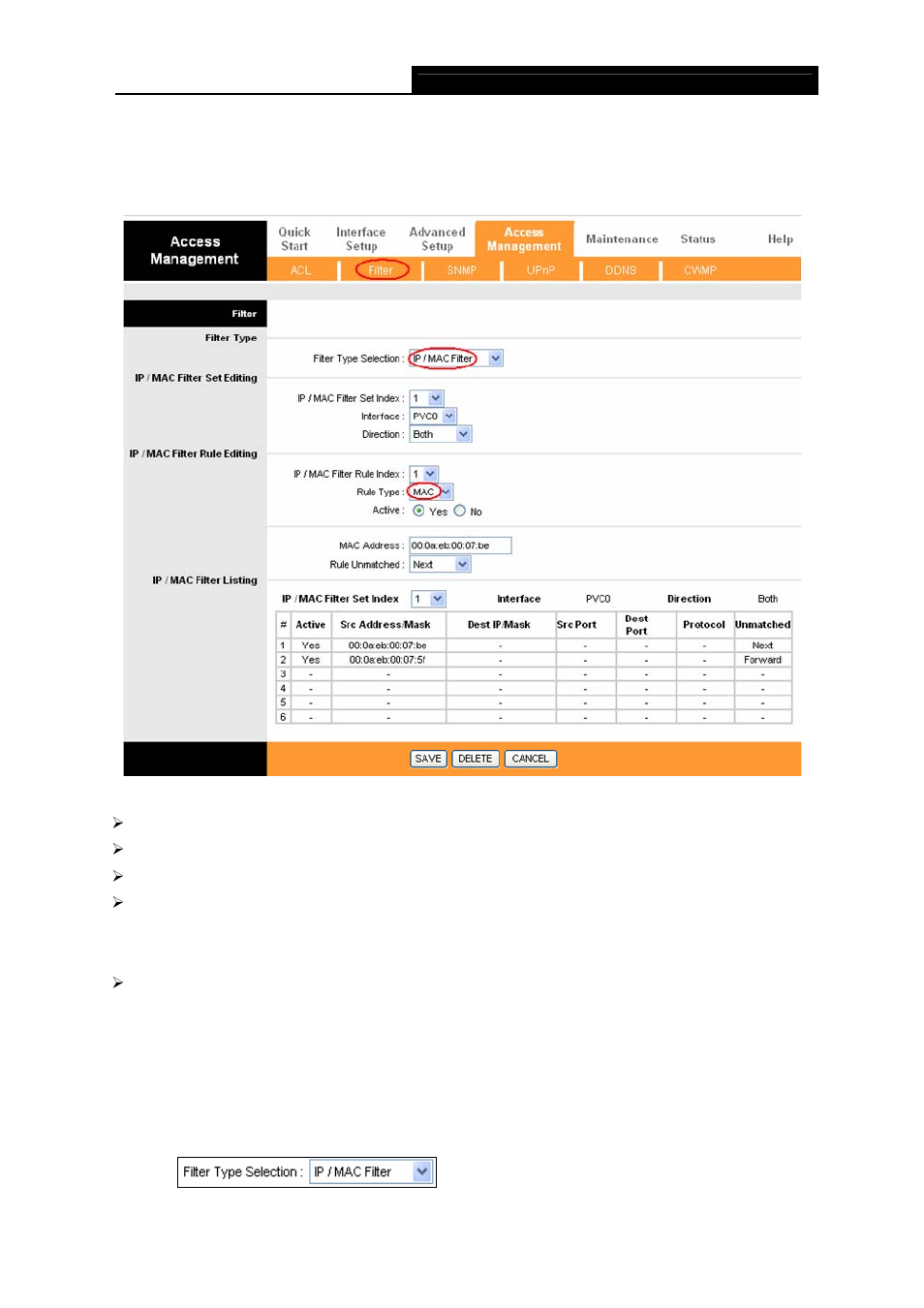 2 mac filter | TP-Link TD-W8901G User Manual | Page 53 / 66