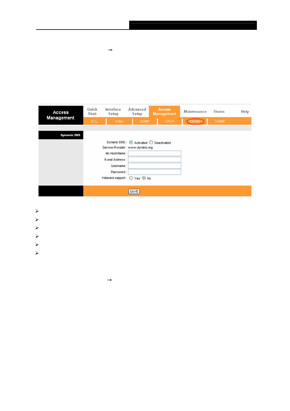 5 ddns, 6 cwmp | TP-Link TD-W8901G User Manual | Page 58 / 66
