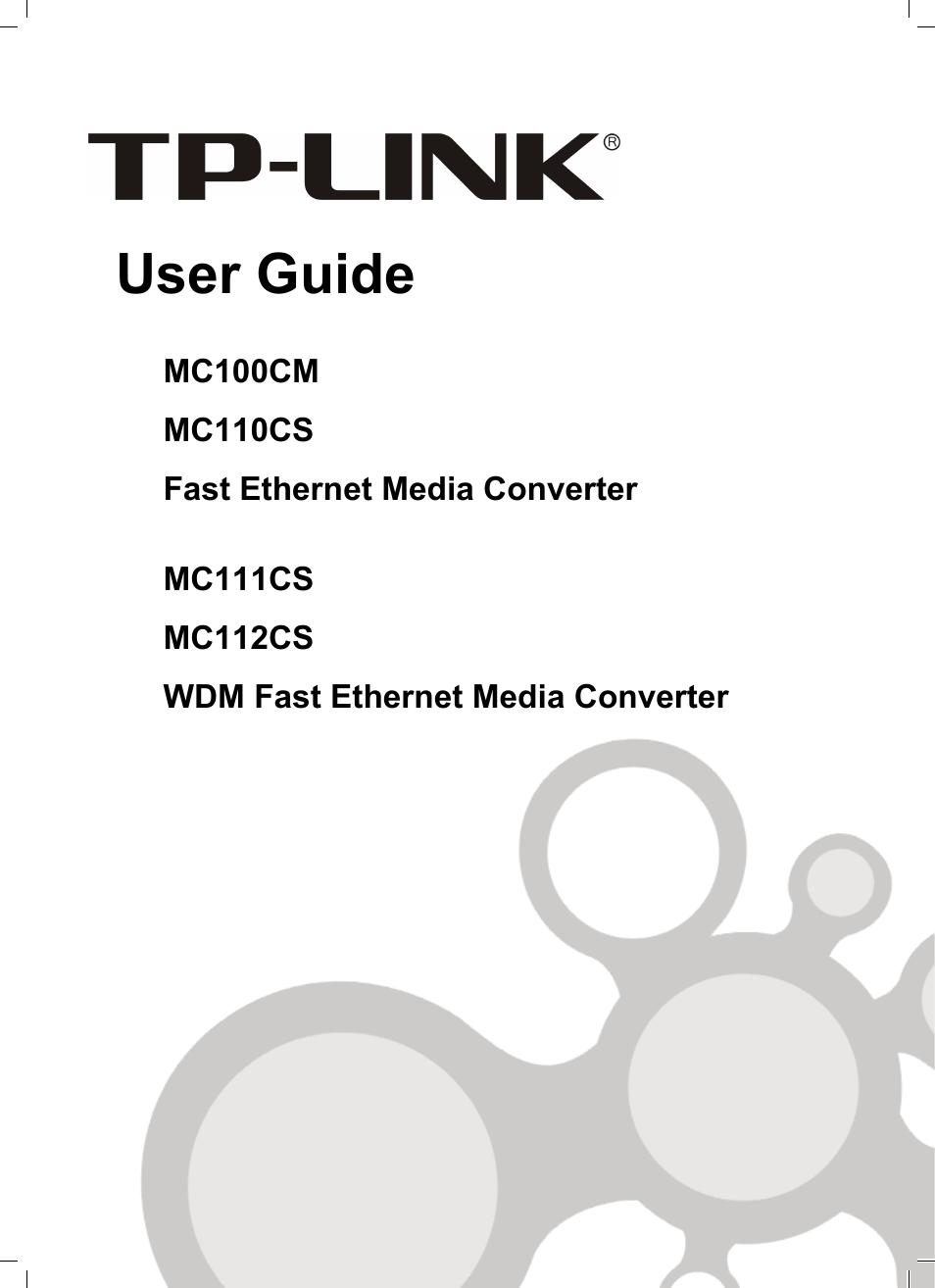 TP-Link MC112CS User Manual | 20 pages