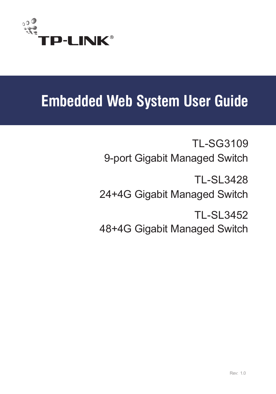 TP-Link TL-SL3452 User Manual | 120 pages