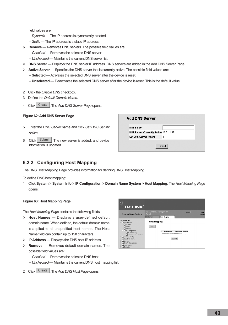 2 configuring host mapping | TP-Link TL-SL3452 User Manual | Page 50 / 120