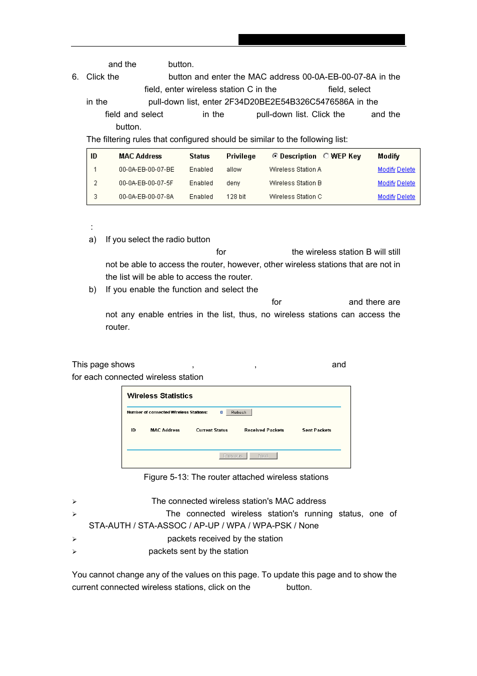 3 wireless statistics | TP-Link TL-WR542G User Manual | Page 30 / 67