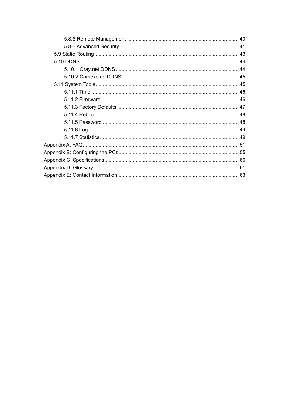 TP-Link TL-WR542G User Manual | Page 4 / 67