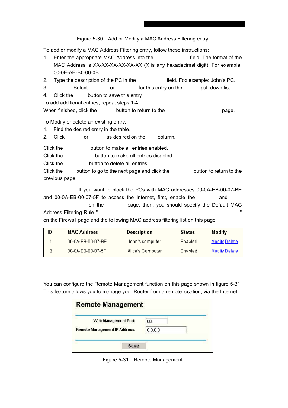 5 remote management | TP-Link TL-WR542G User Manual | Page 44 / 67