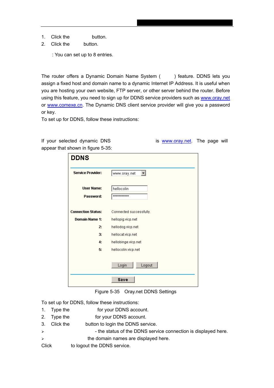 10 ddns, 1 oray.net ddns | TP-Link TL-WR542G User Manual | Page 48 / 67