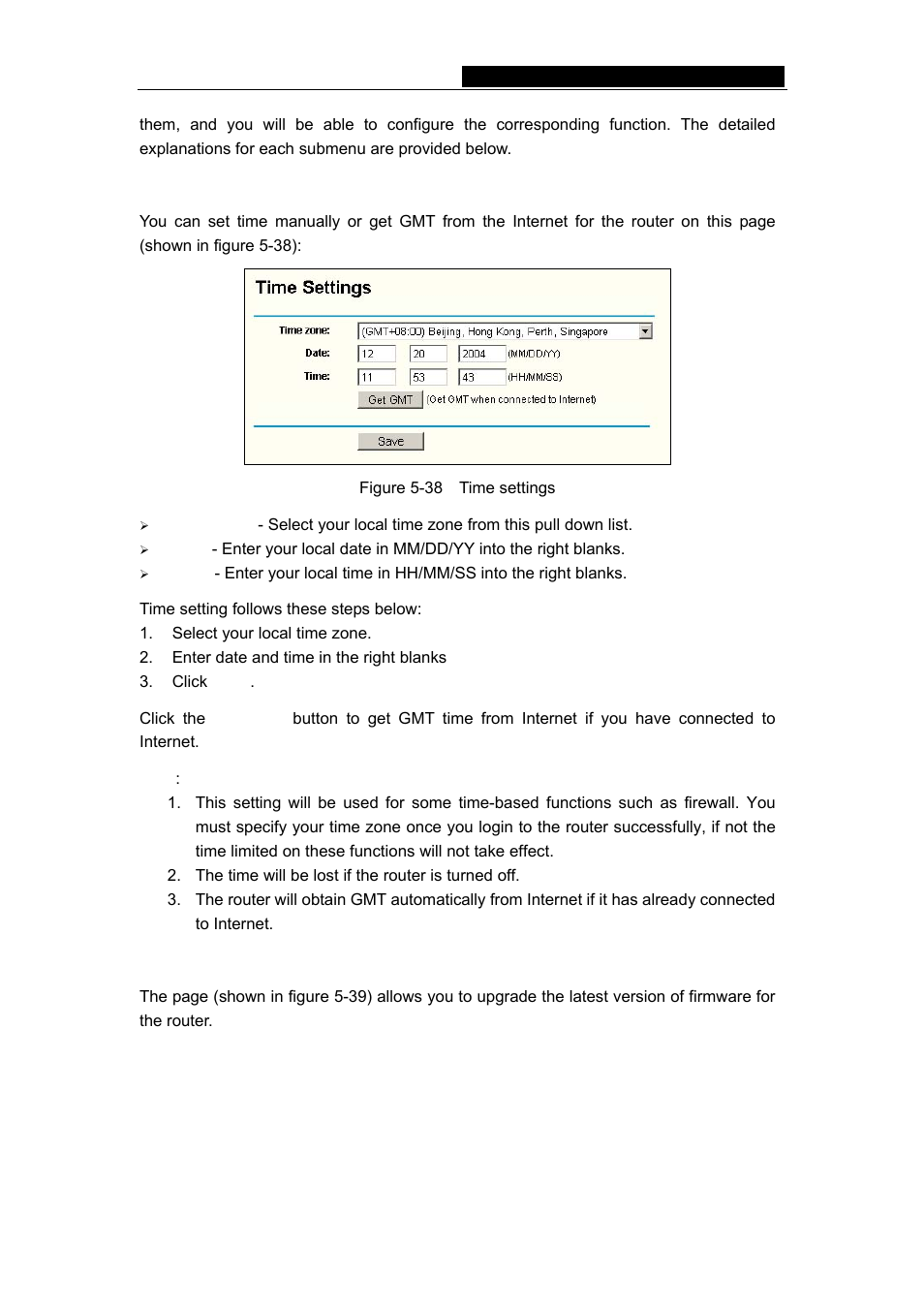 1 time, 2 firmware, 1 time 5.11.2 firmware | TP-Link TL-WR542G User Manual | Page 50 / 67