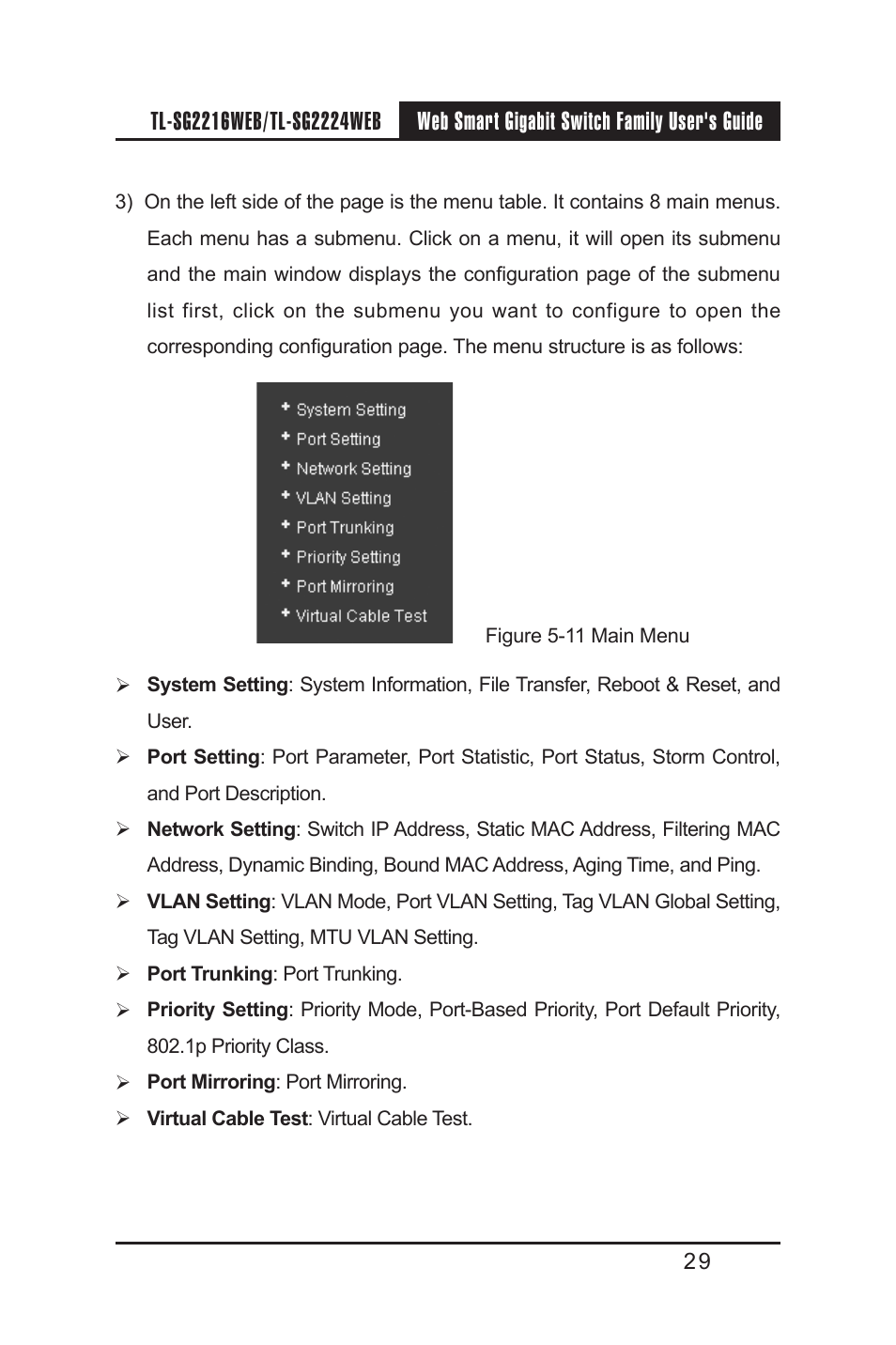 TP-Link TL-SG2224WEB User Manual | Page 36 / 75