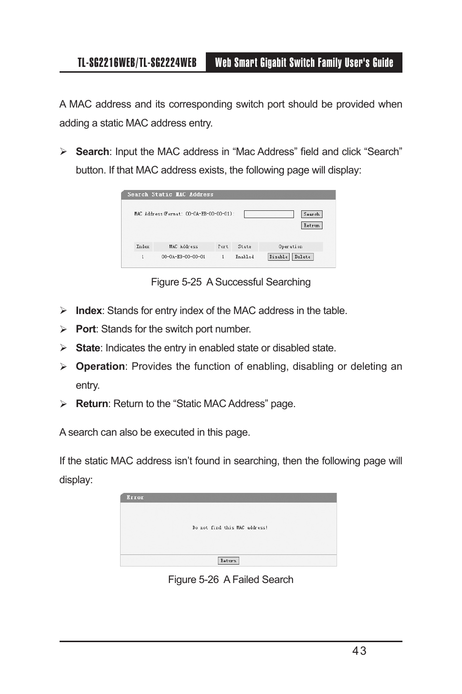 TP-Link TL-SG2224WEB User Manual | Page 50 / 75