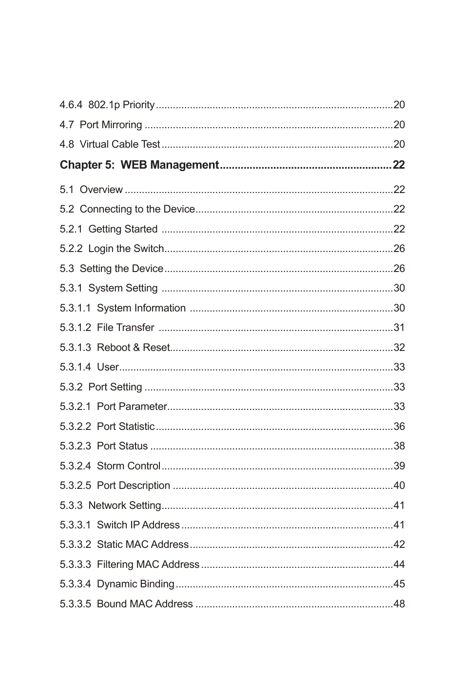 TP-Link TL-SG2224WEB User Manual | Page 6 / 75