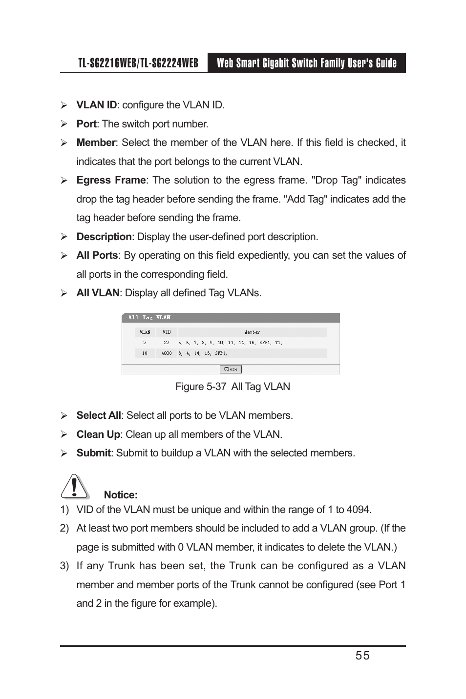 TP-Link TL-SG2224WEB User Manual | Page 62 / 75