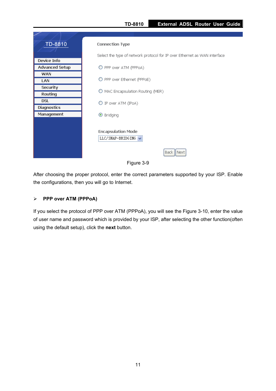 TP-Link External ADSL ROUTER TD-8810B User Manual | Page 16 / 35