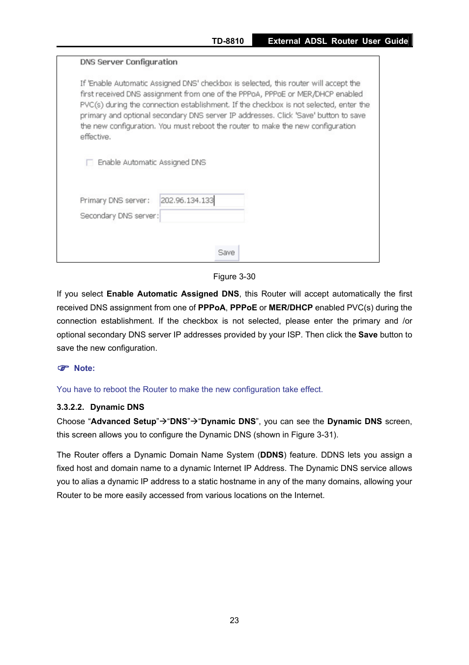 TP-Link External ADSL ROUTER TD-8810B User Manual | Page 28 / 35