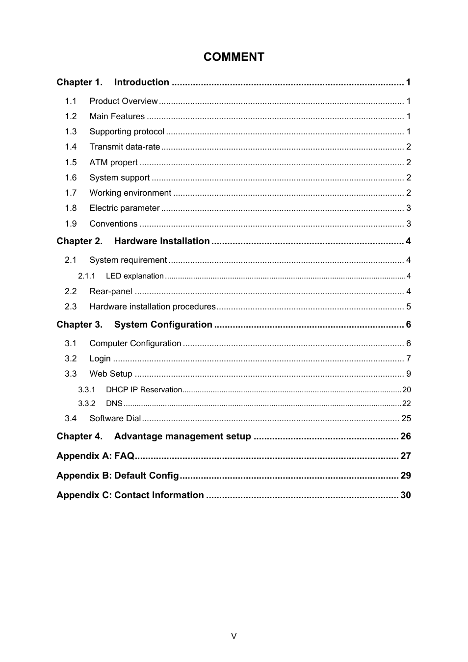 Comment | TP-Link External ADSL ROUTER TD-8810B User Manual | Page 5 / 35