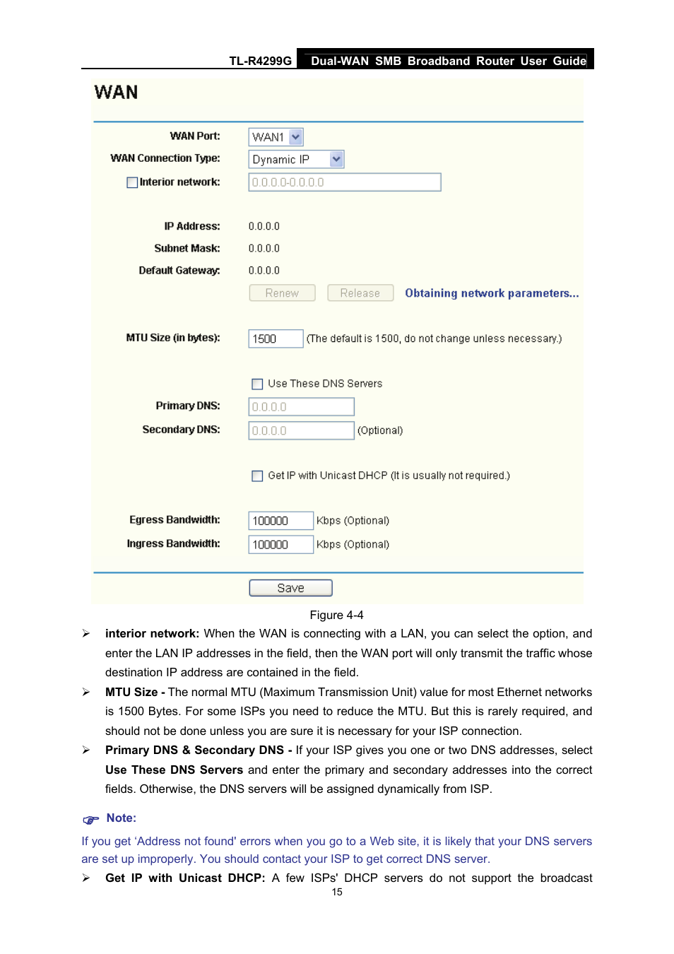 TP-Link TL-R4299G User Manual | Page 21 / 87
