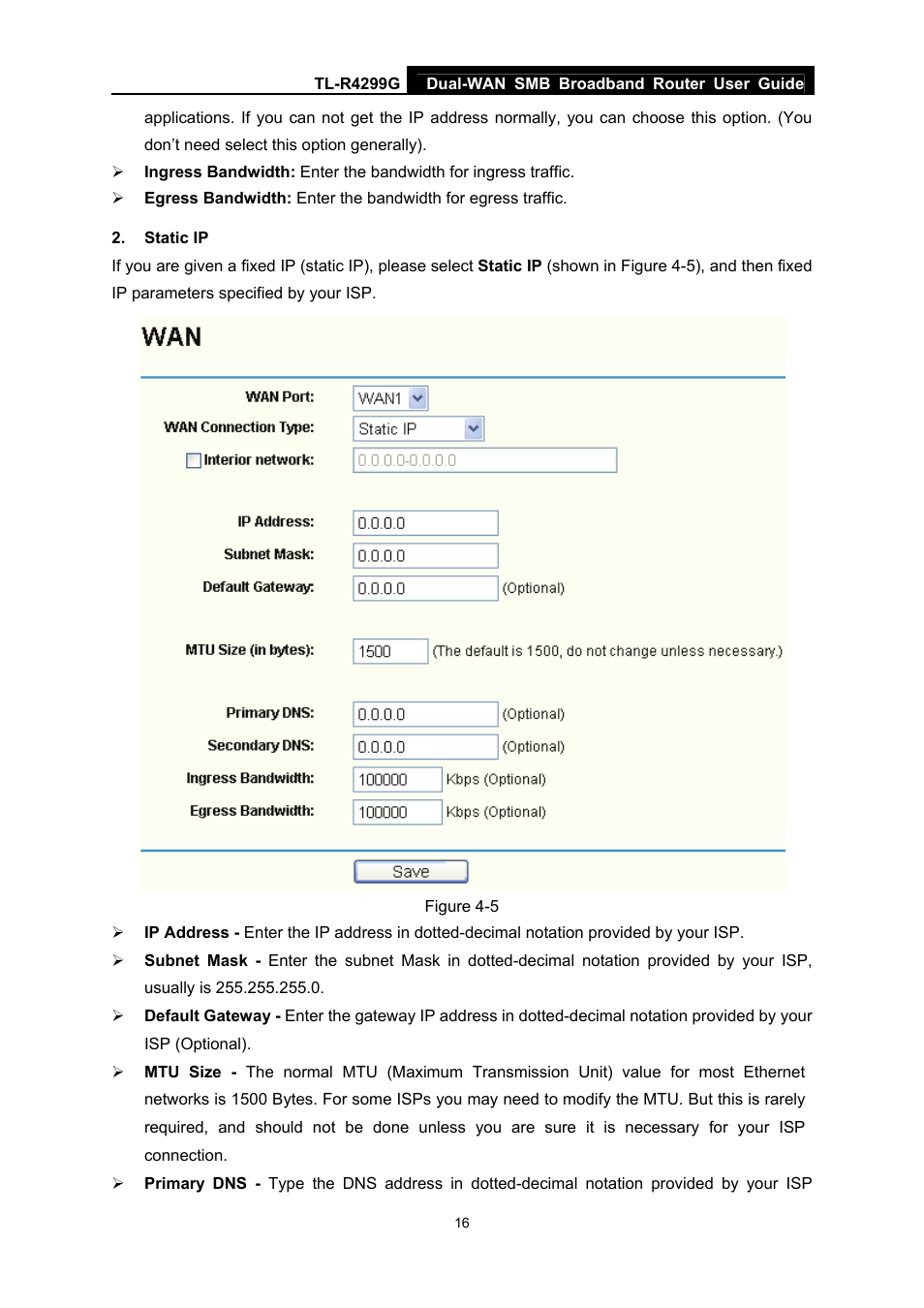 TP-Link TL-R4299G User Manual | Page 22 / 87