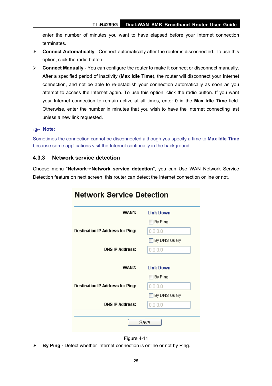 3 network service detection, Network service detection | TP-Link TL-R4299G User Manual | Page 31 / 87
