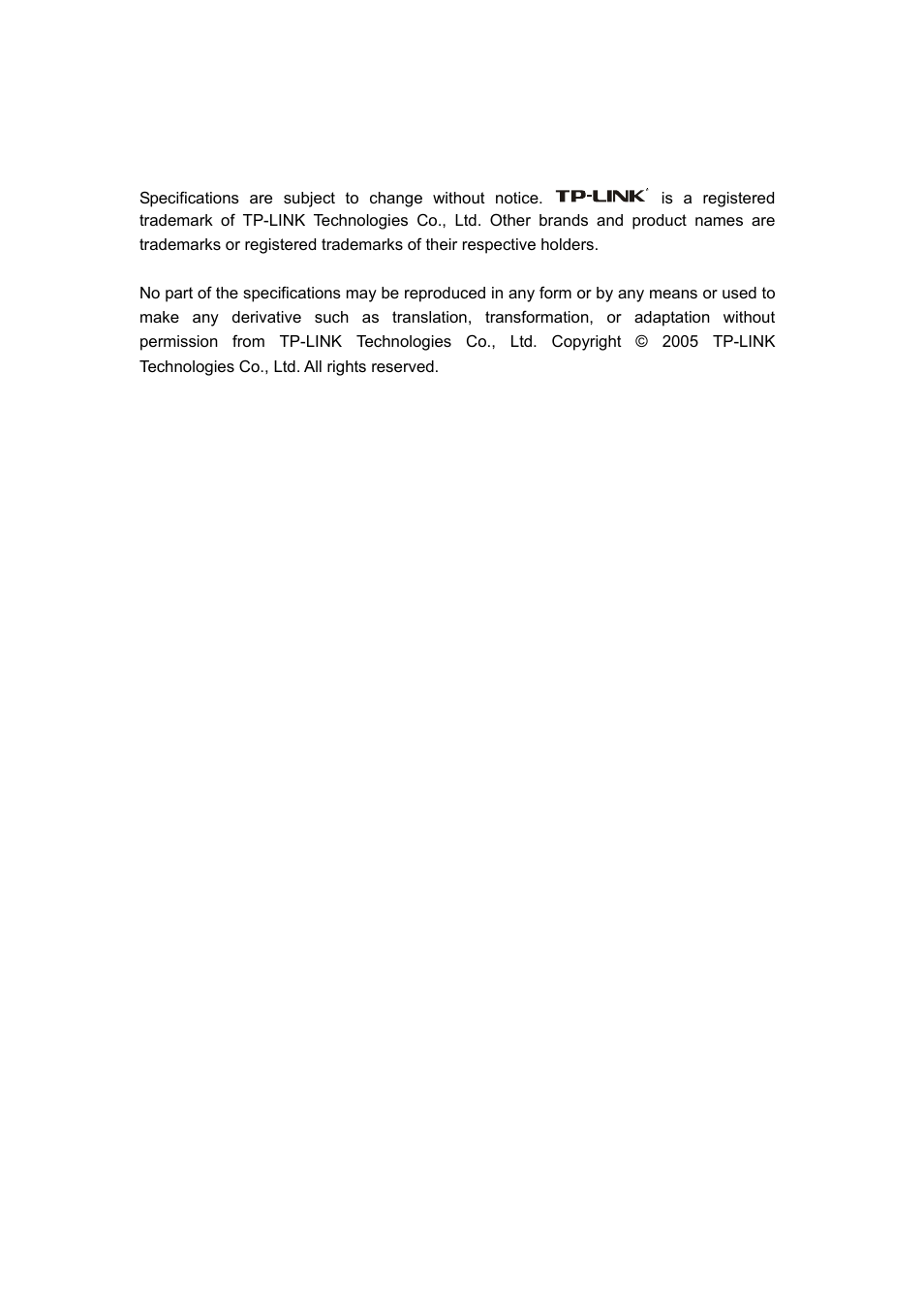 Tl-sf2226p+_sl2226p+ user guide.doc, Copyright & trademarks | TP-Link TL-SF2226P User Manual | Page 2 / 37