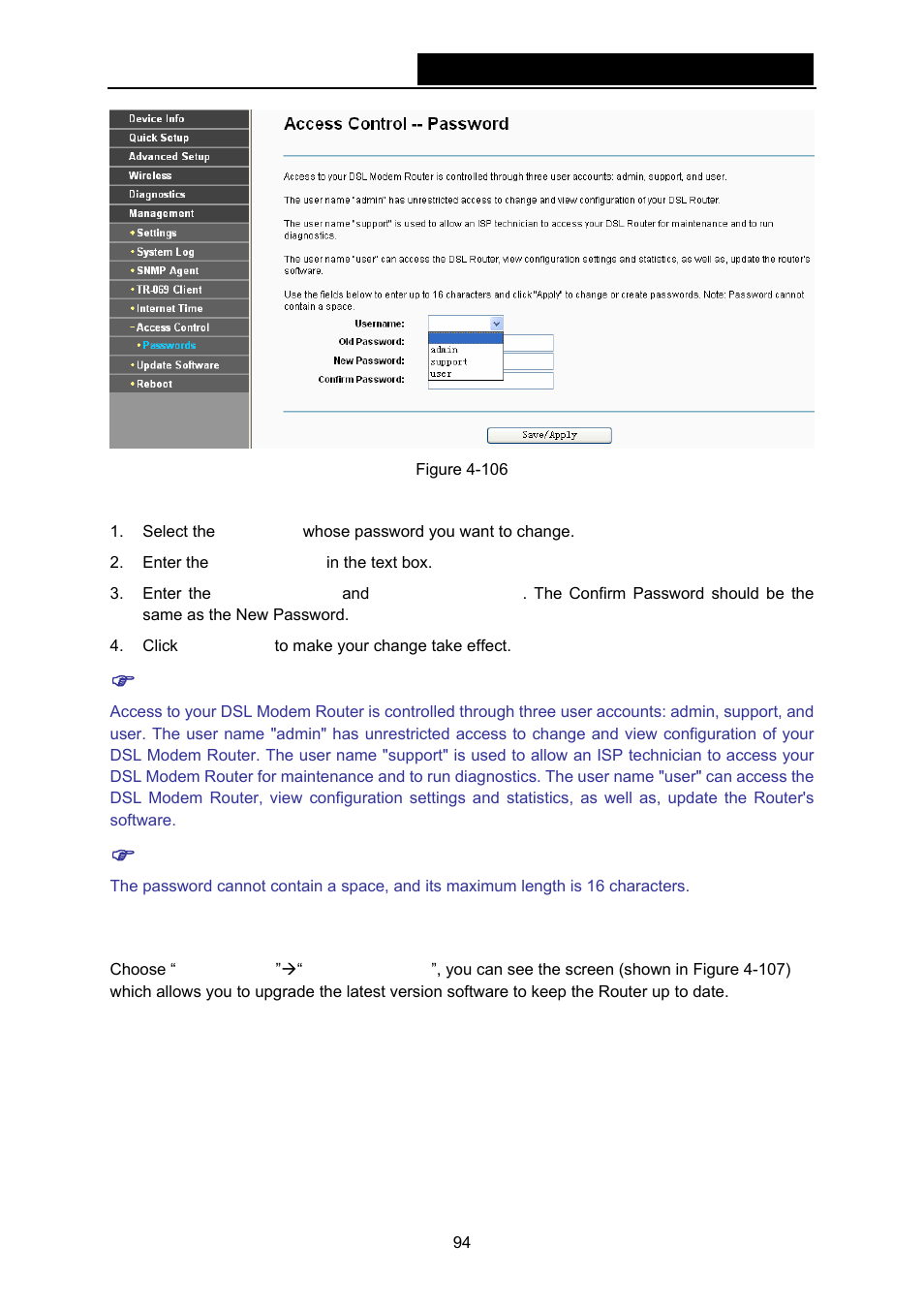 7 update software | TP-Link TD-W8970N User Manual | Page 101 / 116