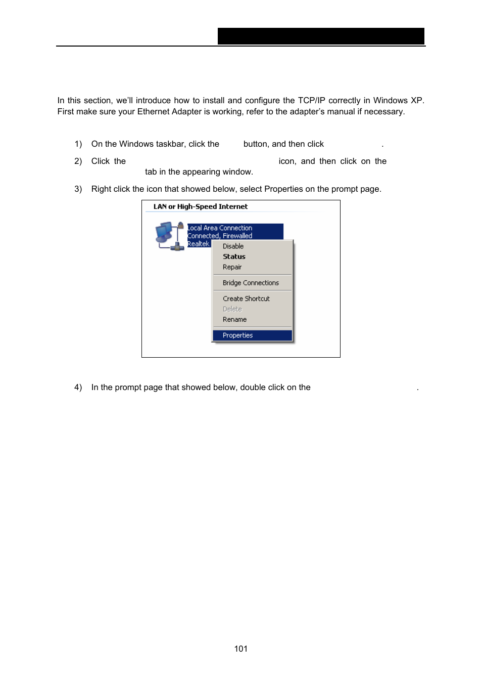Appendix b: configuring the pc, Appendix b: configuring the | TP-Link TD-W8970N User Manual | Page 108 / 116