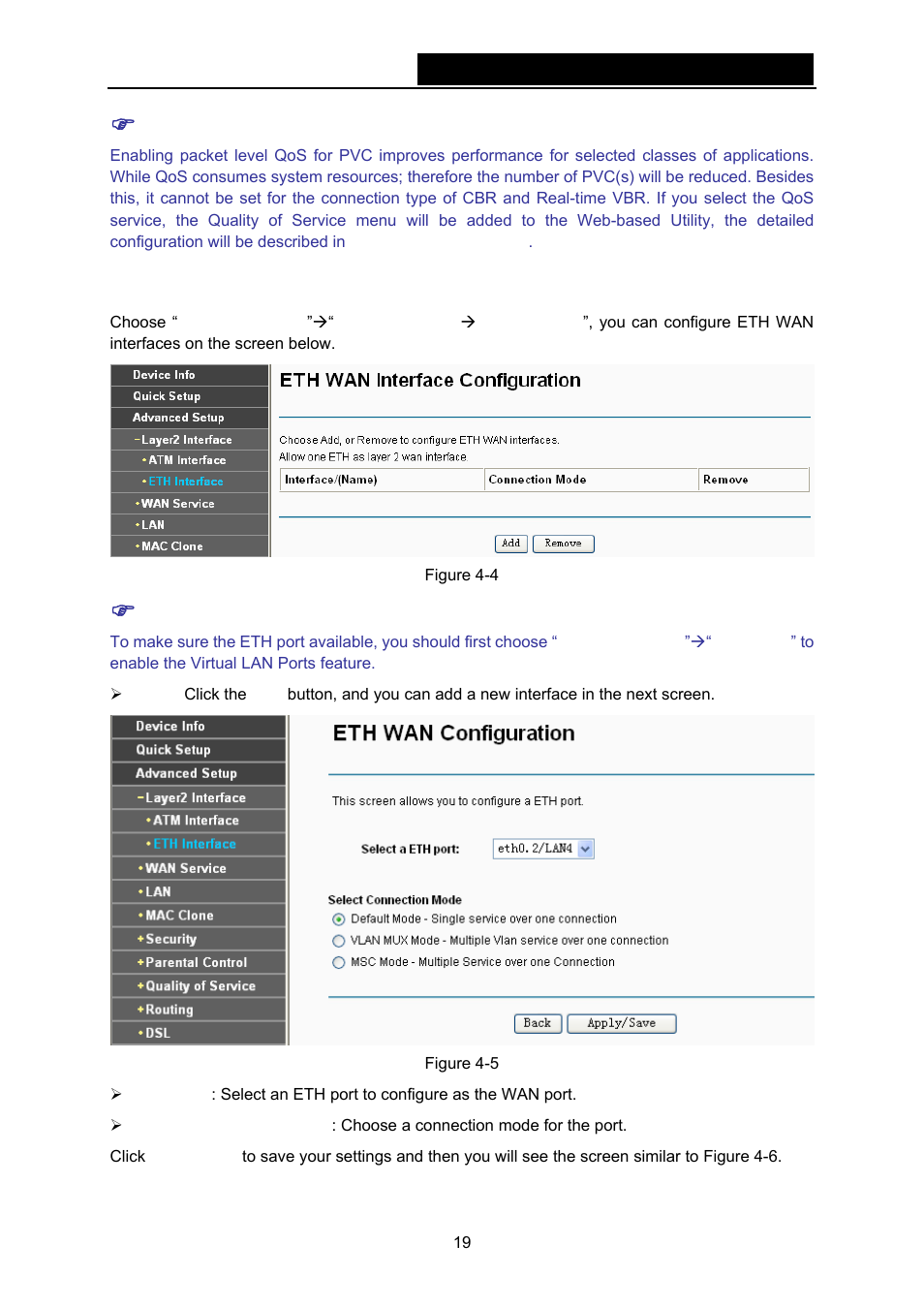 2 eth interface | TP-Link TD-W8970N User Manual | Page 26 / 116