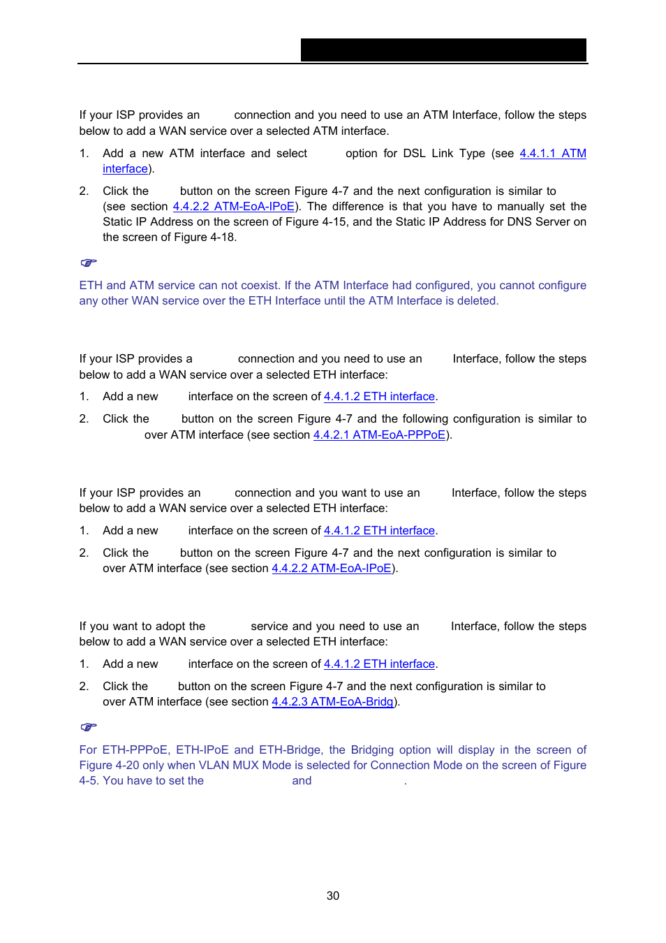 5 atm-ipoa, 6 eth-pppoe, 7 eth-ipoe | 8 eth-bridge | TP-Link TD-W8970N User Manual | Page 37 / 116