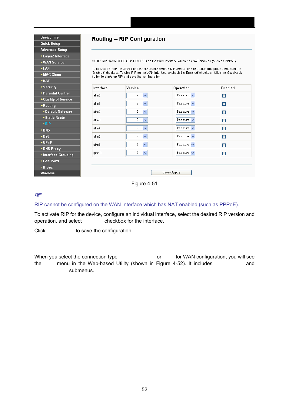 10 dns, Rip (shown in figure 4-51 | TP-Link TD-W8970N User Manual | Page 59 / 116